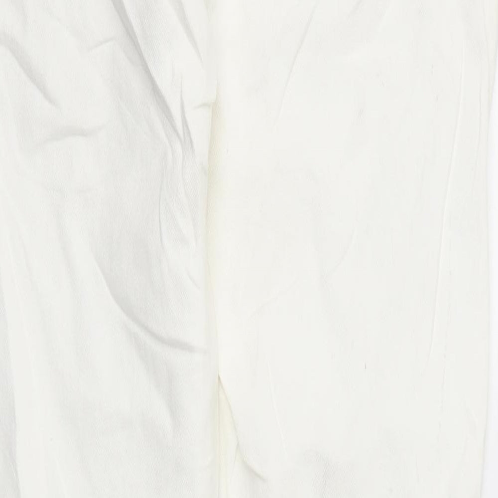 H&M Womens White   Straight Jeans Size 34 L28 in