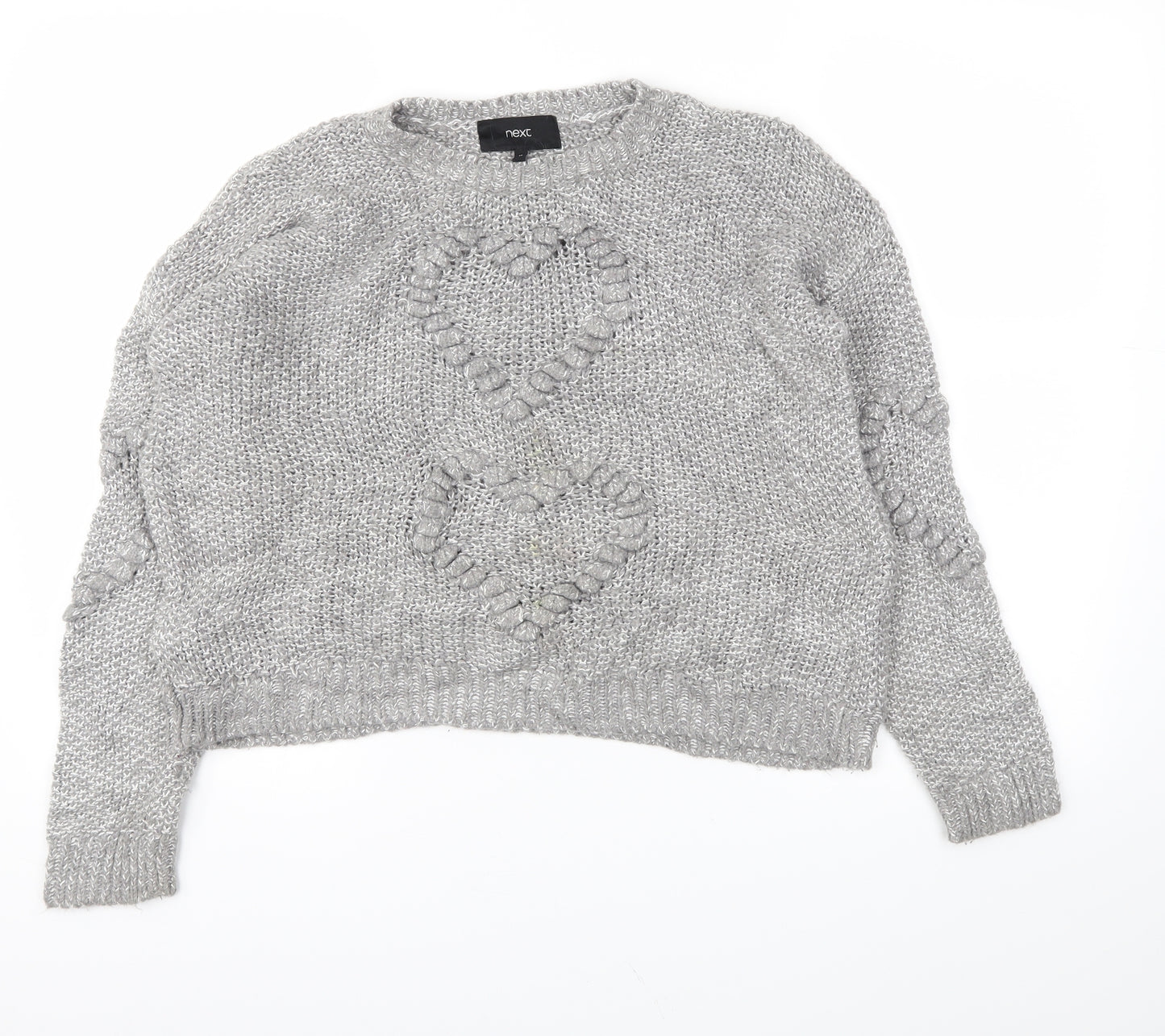 Next  Womens Grey Argyle/Diamond  Pullover Jumper Size 10