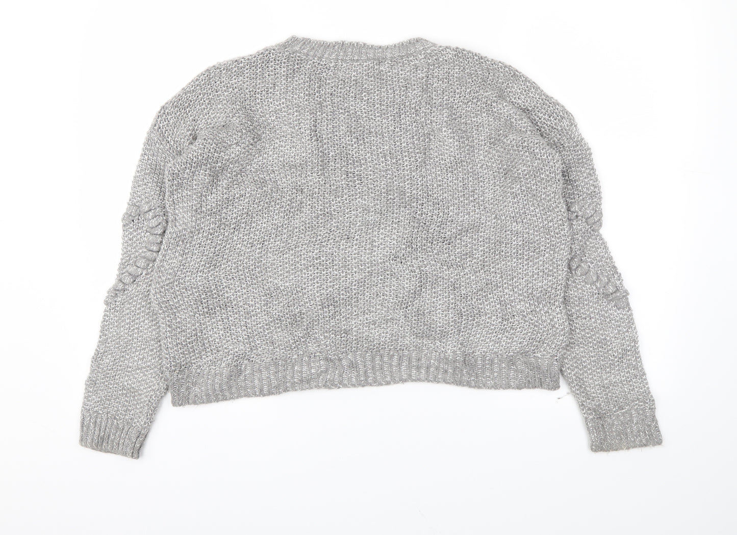 Next  Womens Grey Argyle/Diamond  Pullover Jumper Size 10