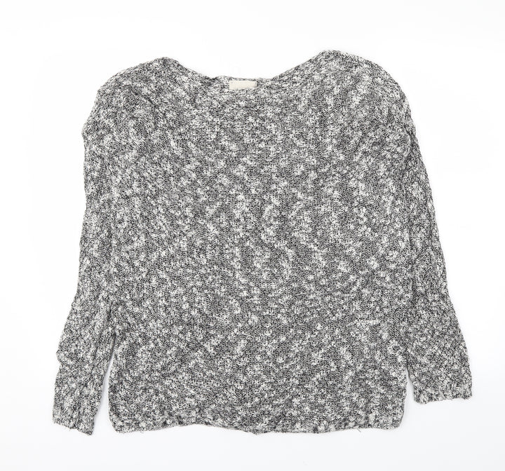 New Look Womens Grey Pullover Jumper Size M