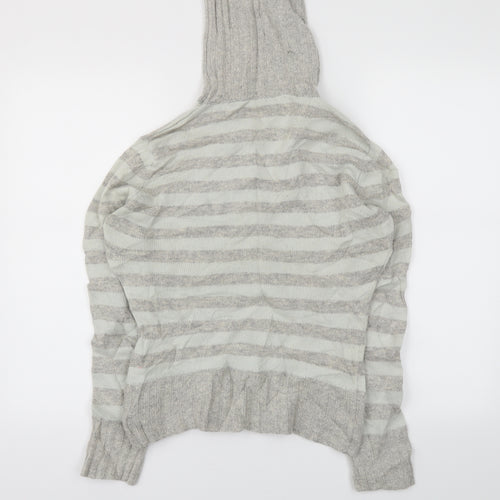 EDITIONS Womens Blue Striped  Pullover Jumper Size L