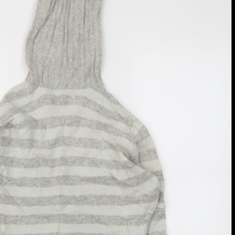 EDITIONS Womens Blue Striped  Pullover Jumper Size L