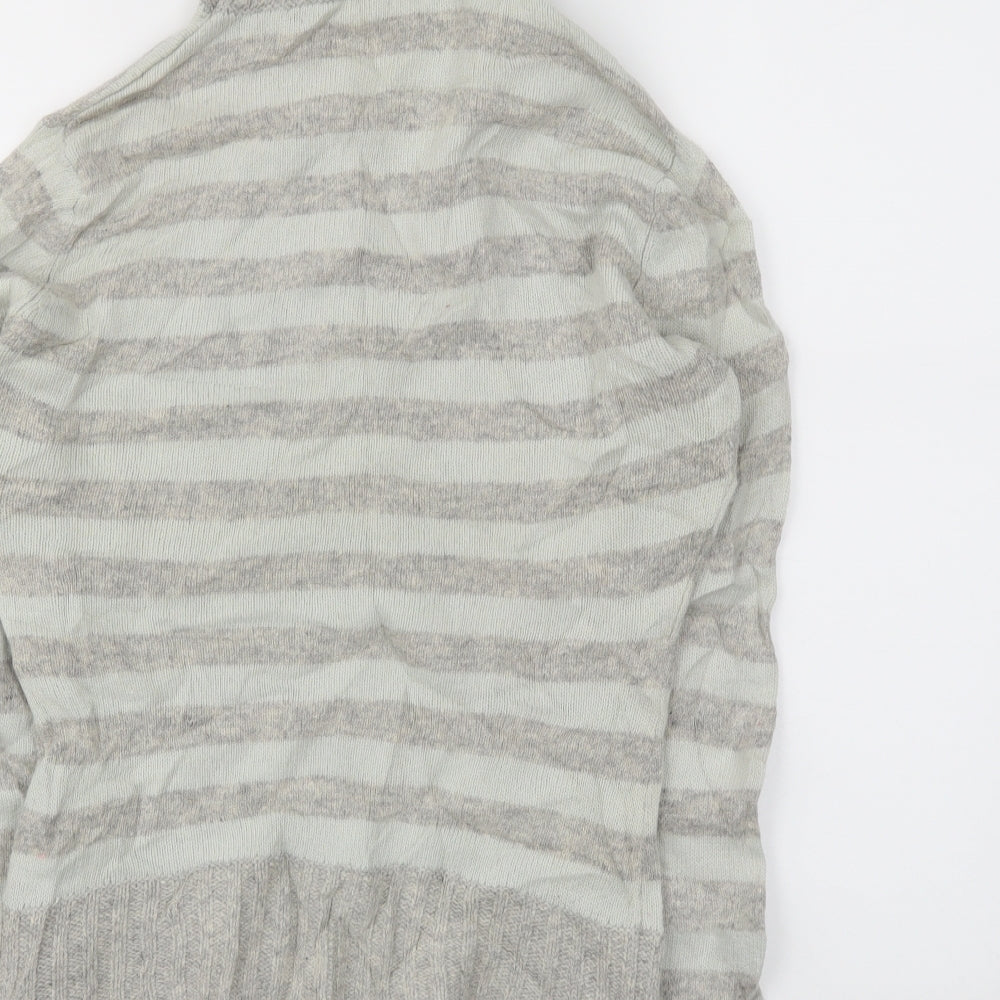 EDITIONS Womens Blue Striped  Pullover Jumper Size L