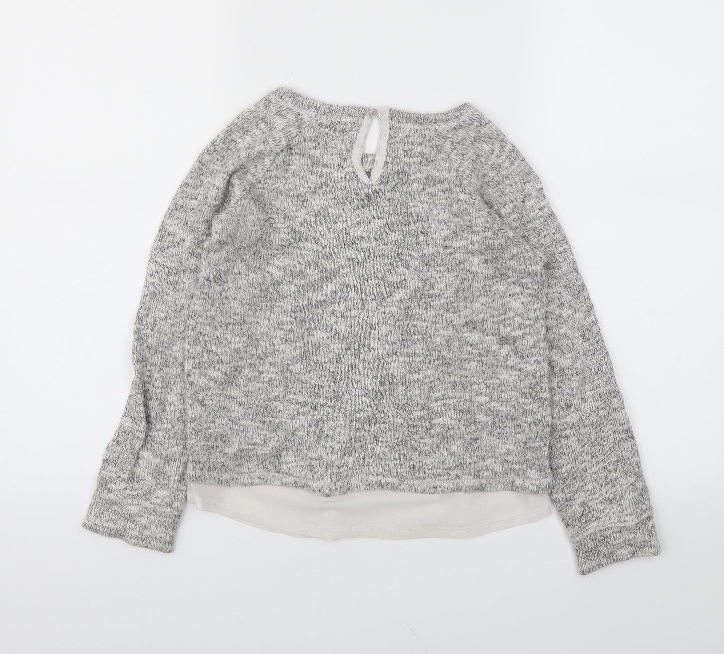 George Girls Grey   Pullover Jumper Size 10-11 Years
