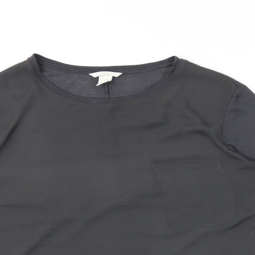 H&M Womens Grey   Basic T-Shirt Size L