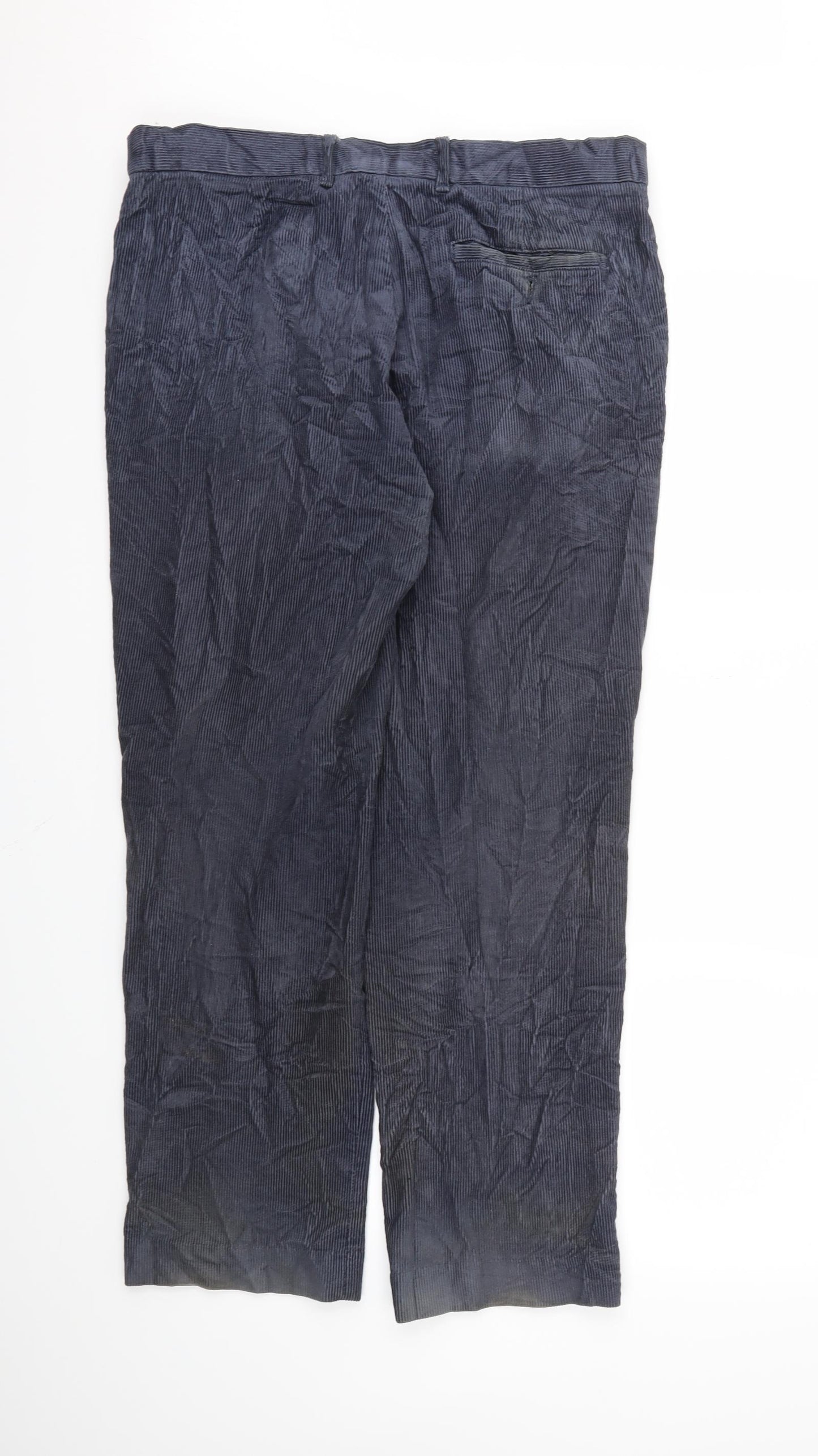 M&S Mens Blue   Trousers  Size 34 L29 in