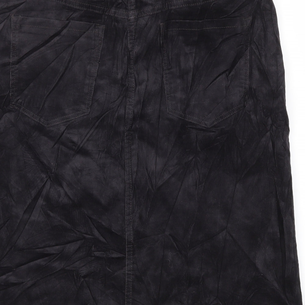 M&S Womens Black   A-Line Skirt Size 14