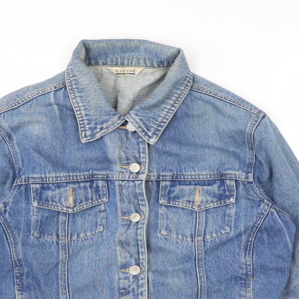 Blue Star Womens Blue   Jacket  Size 14