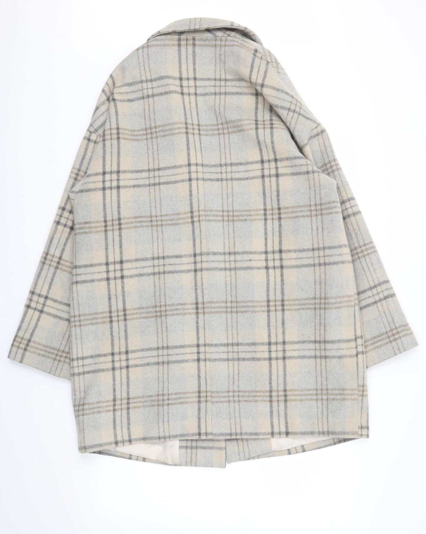 Dorothy Perkins Womens Ivory Check  Jacket Coat Size 16