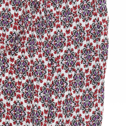 H&M Womens Purple Argyle/Diamond  Jogger Trousers Size 10 L25 in - Stretch waistband
