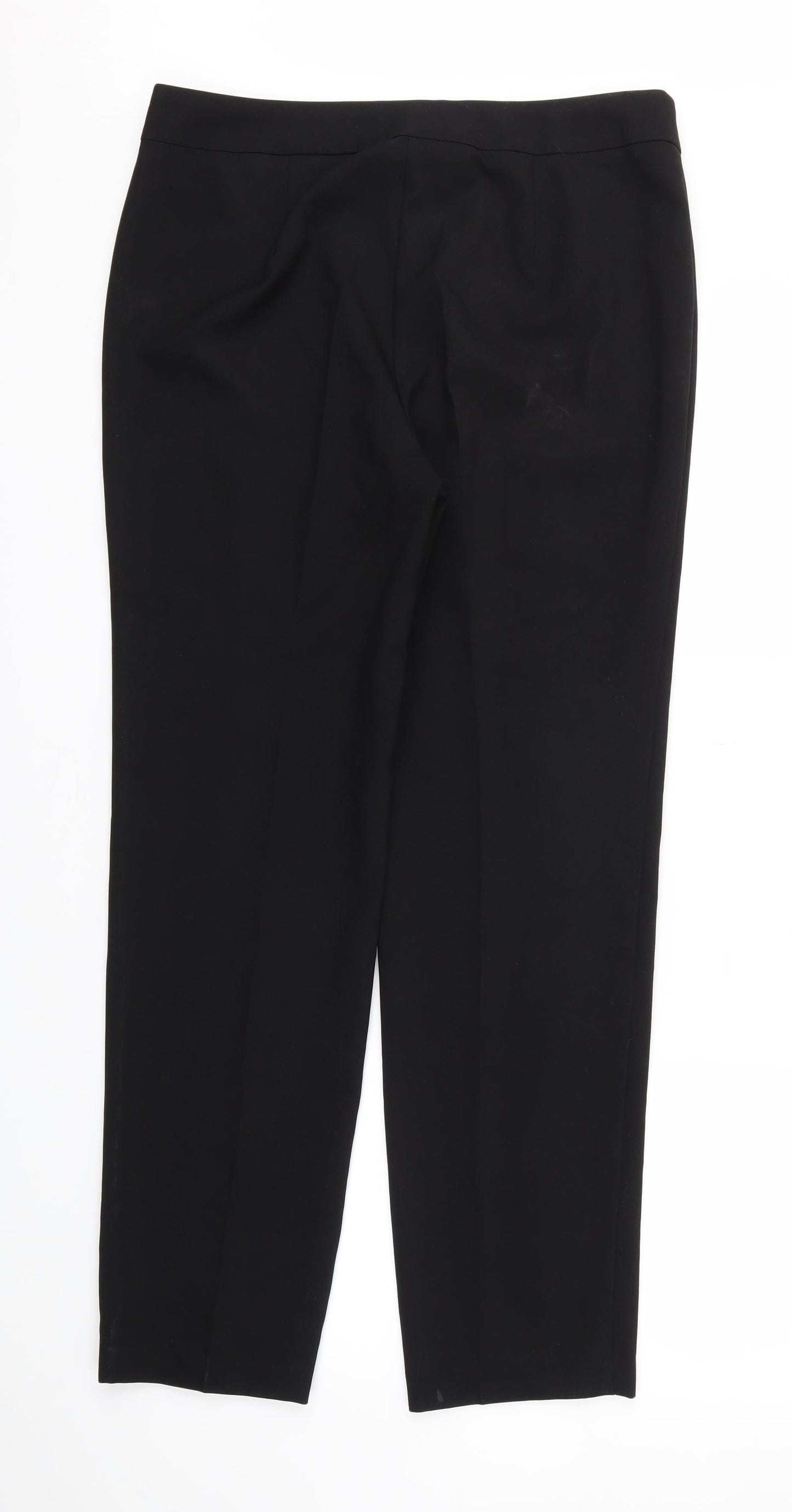 Papaya Womens Black   Trousers  Size 12 L28 in