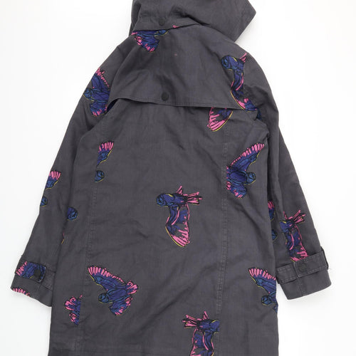 Boden Womens Grey Floral  Jacket Coat Size 12