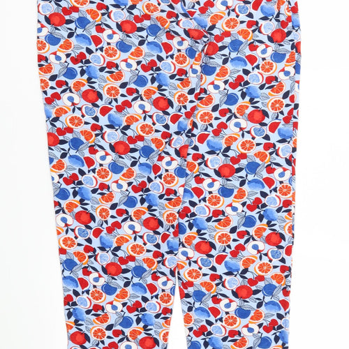 M&S Womens Multicoloured   Jogger Trousers Size 10 L29 in