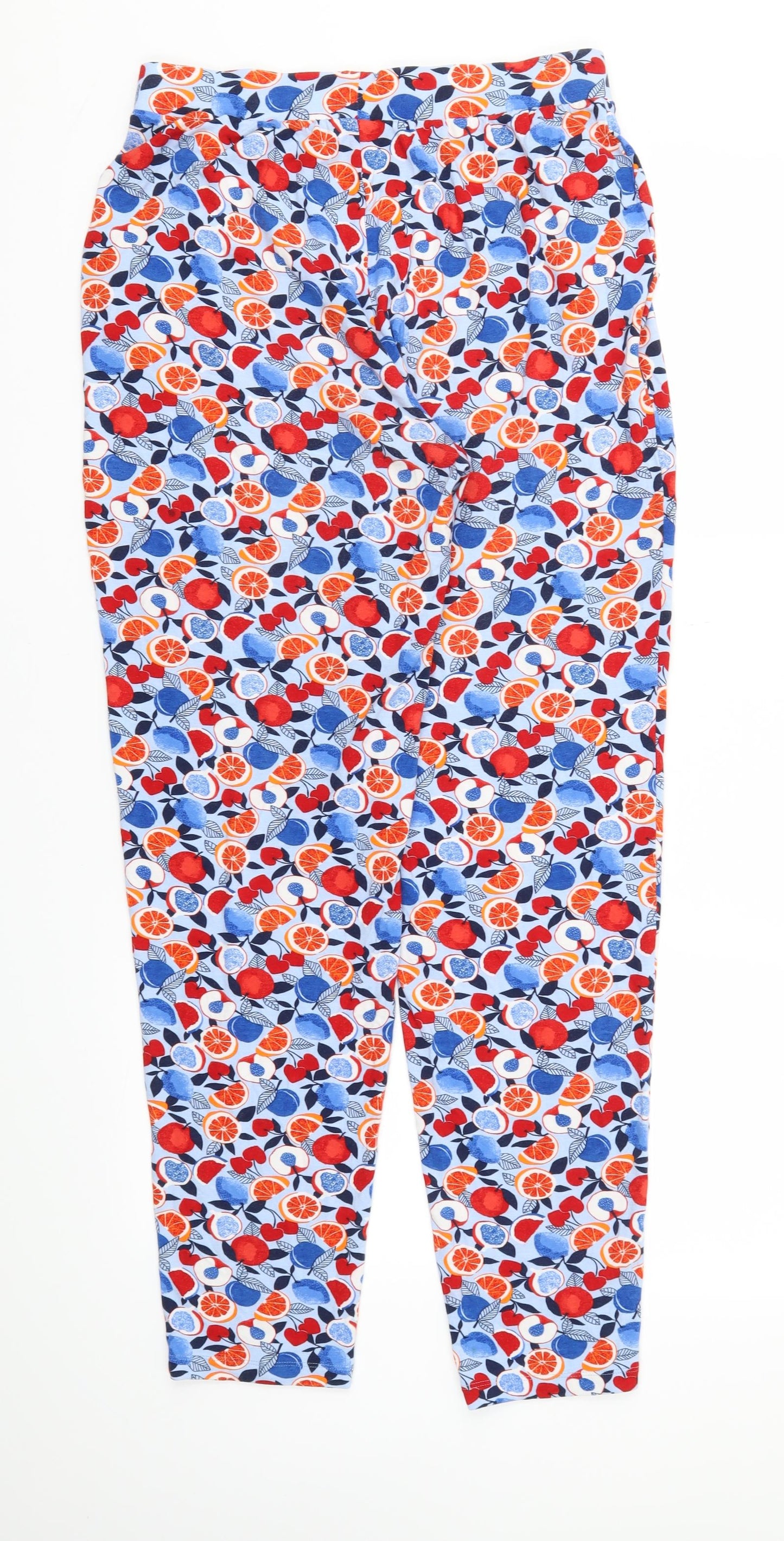 M&S Womens Multicoloured   Jogger Trousers Size 10 L29 in