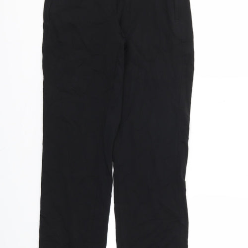 M&S Womens Black Houndstooth  Trousers  Size 8 L28 in