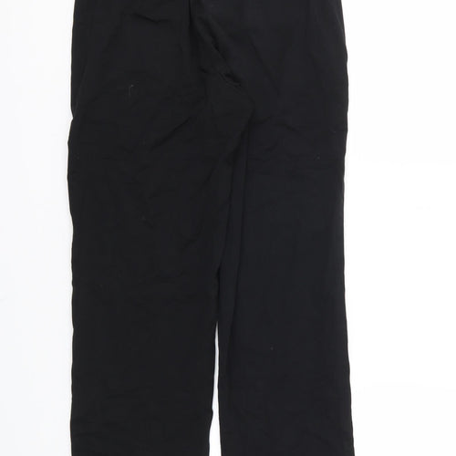 M&S Womens Black Houndstooth  Trousers  Size 8 L28 in