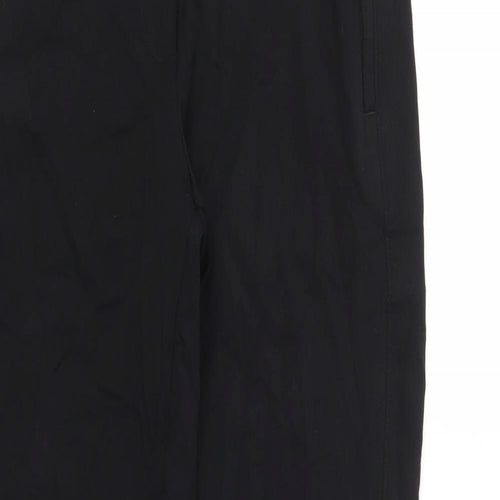 M&S Womens Black Houndstooth  Trousers  Size 8 L28 in