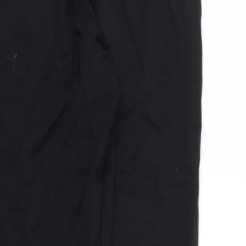 M&S Womens Black Houndstooth  Trousers  Size 8 L28 in