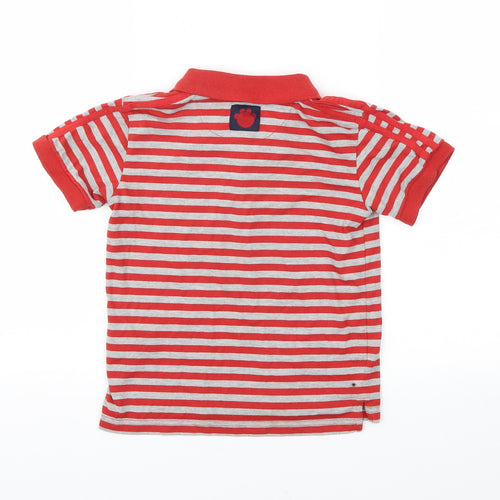 Lonsdale Boys Red Striped  Basic T-Shirt Size 5-6 Years