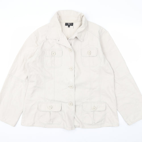 C.M.D Womens Ivory   Jacket  Size 20