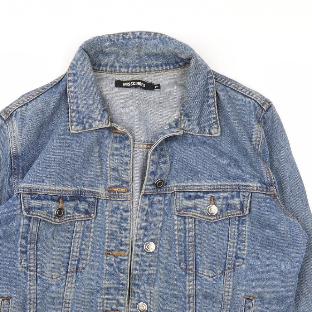 Missguided Womens Blue   Jacket  Size 8