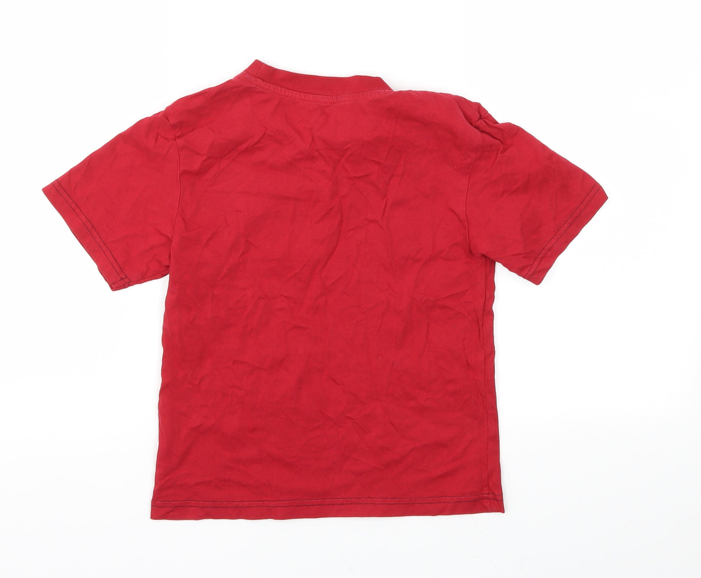 Rebel Boys Red   Basic T-Shirt Size 5-6 Years