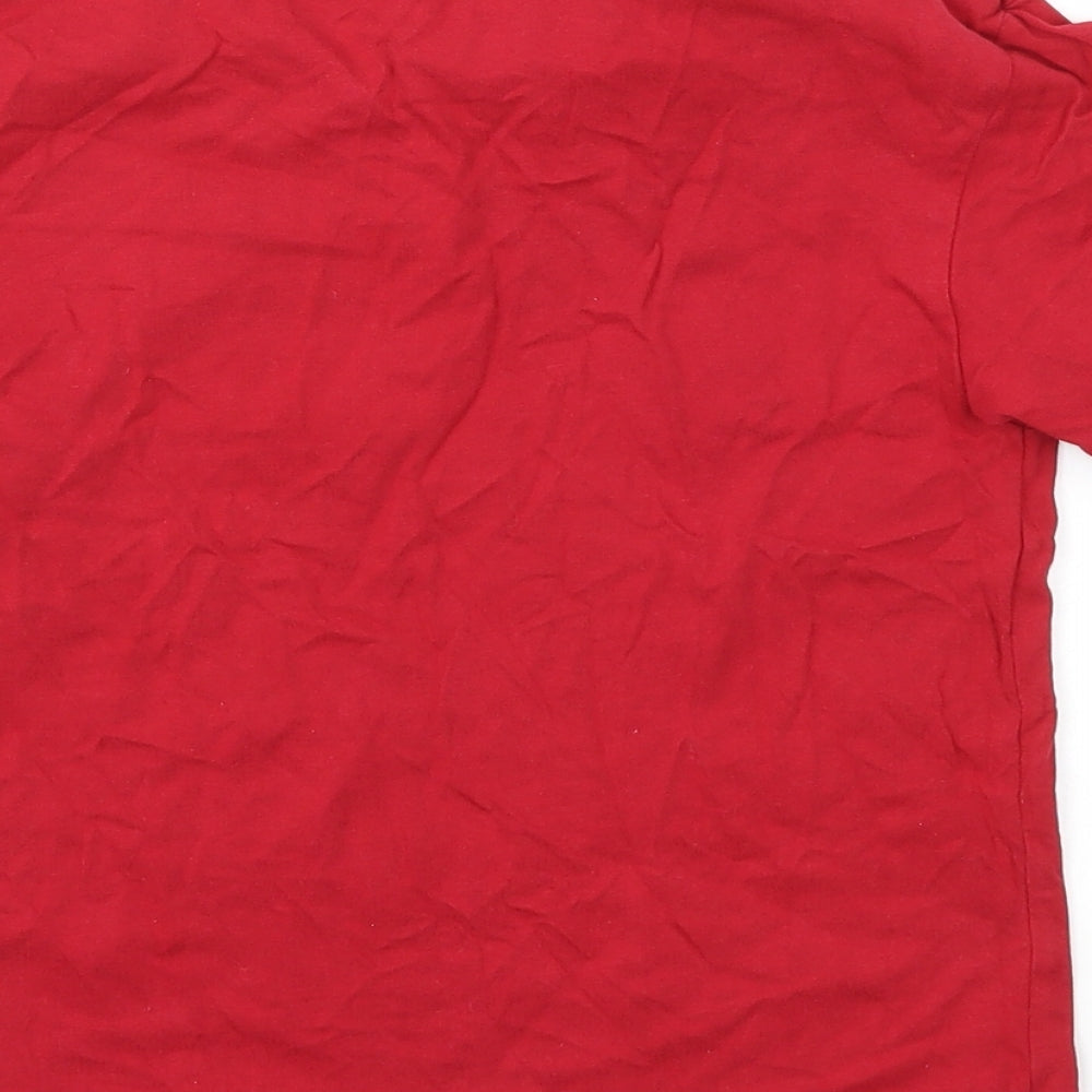 Rebel Boys Red   Basic T-Shirt Size 5-6 Years