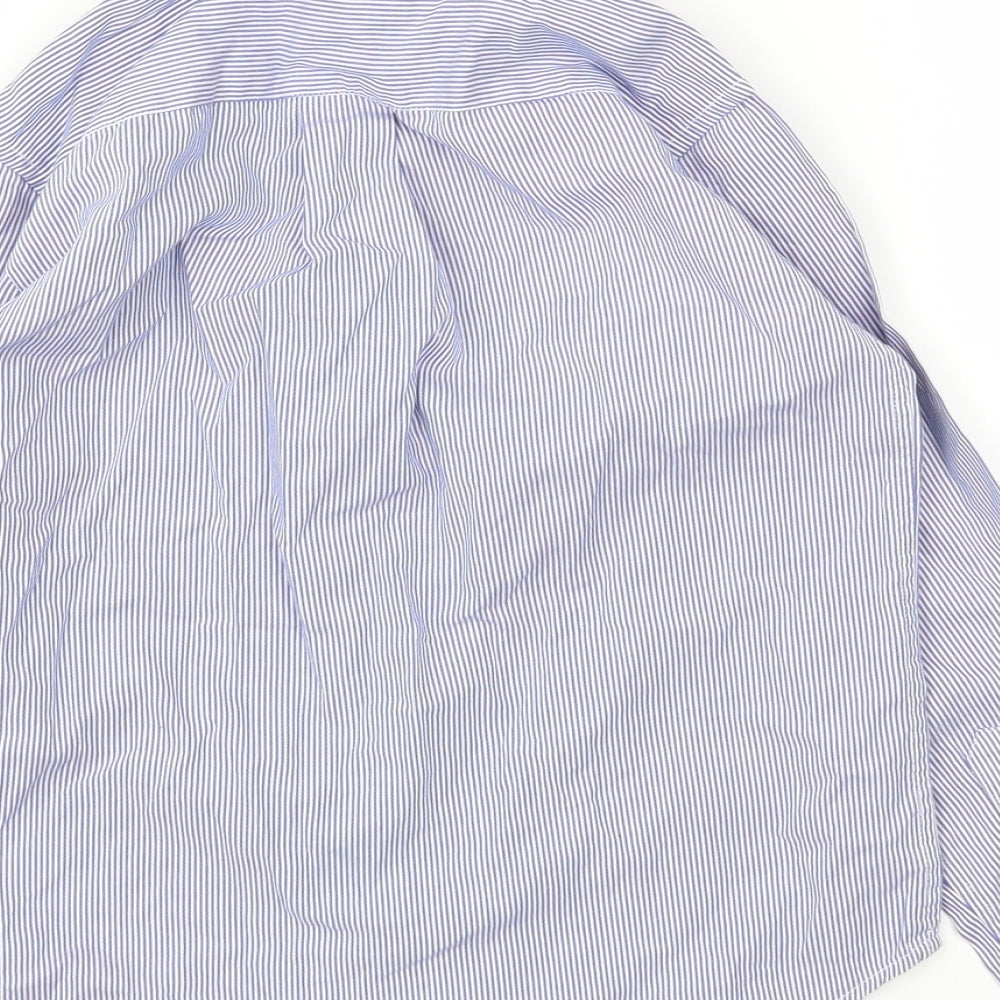 Ralph Lauren Boys Blue Striped  Basic T-Shirt Size 5 Years