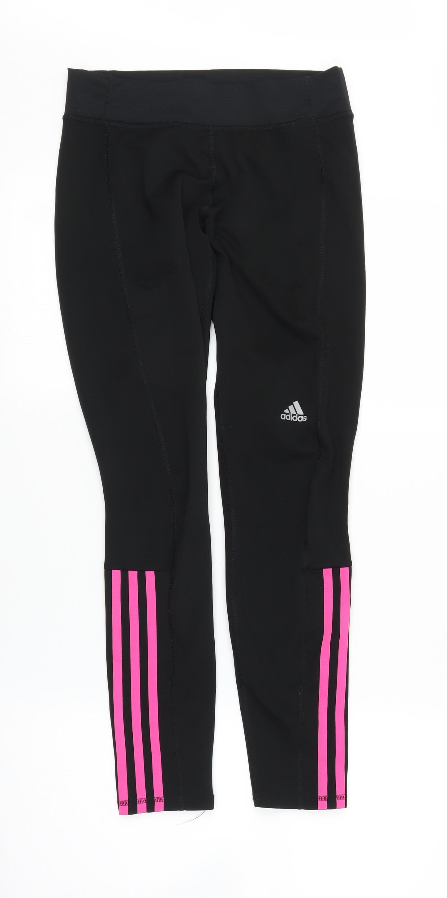 adidas Womens Black   Compression Trousers Size 8 L25 in