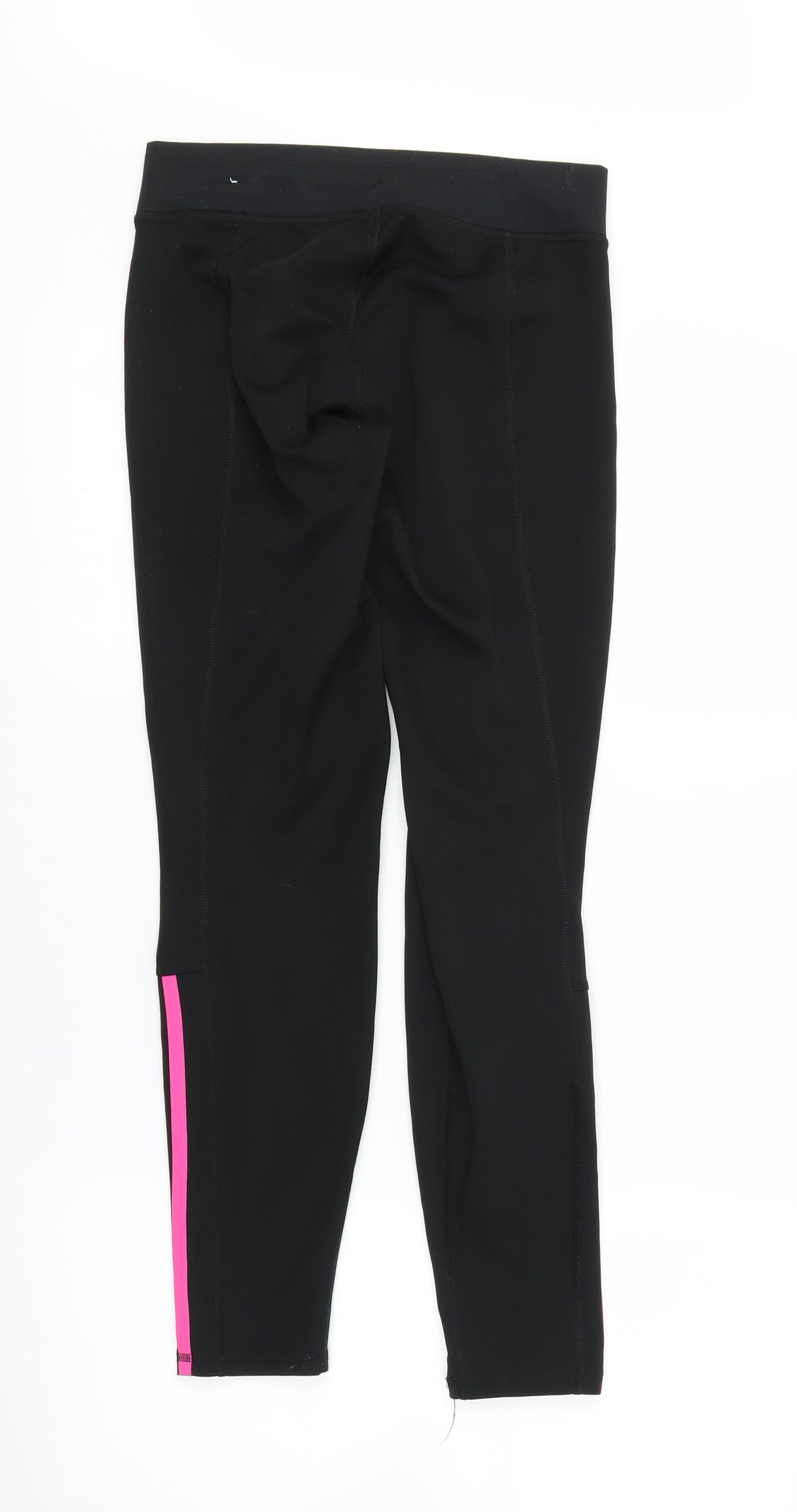 adidas Womens Black   Compression Trousers Size 8 L25 in
