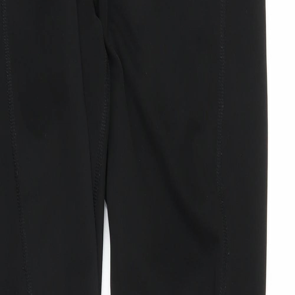 adidas Womens Black   Compression Trousers Size 8 L25 in
