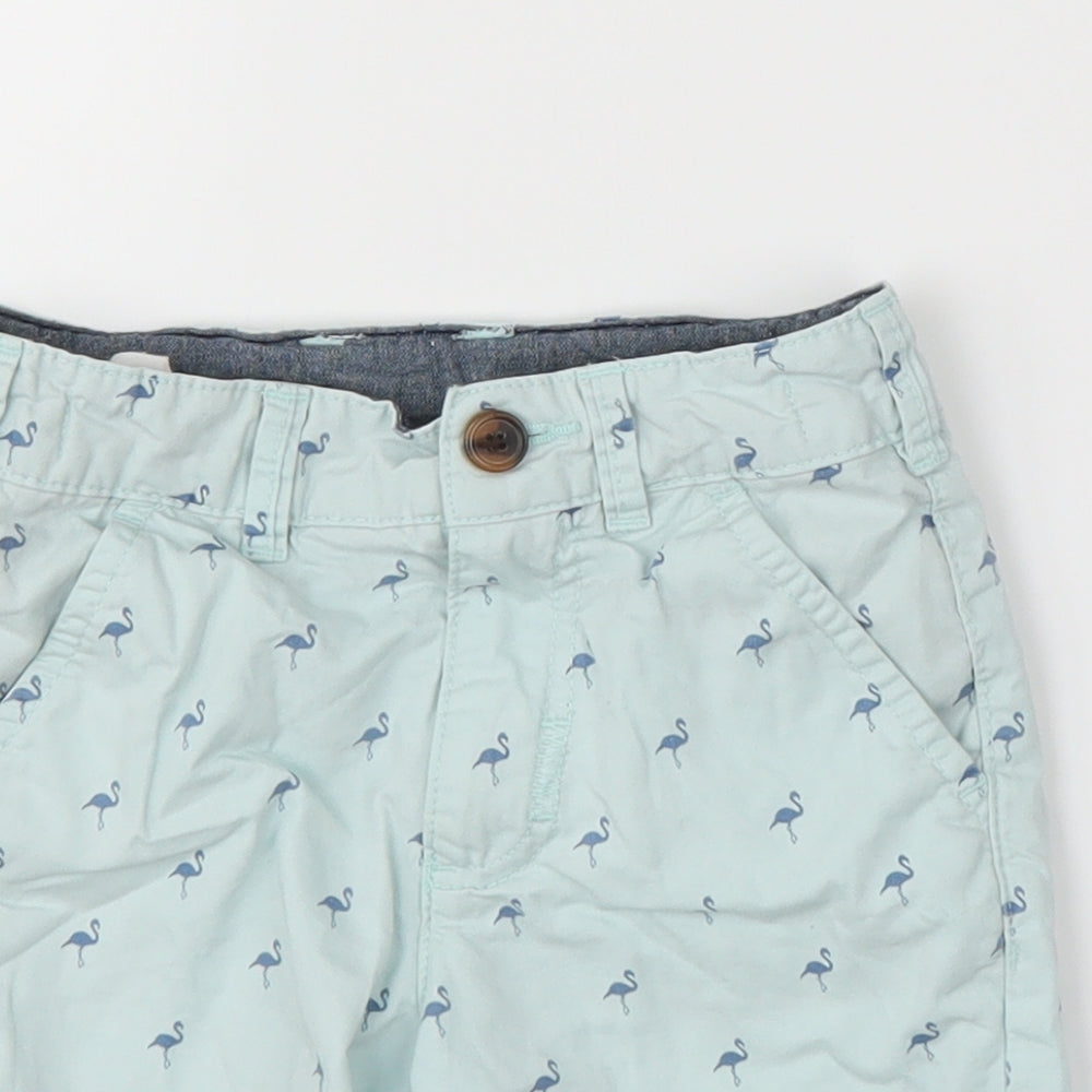 George Boys Blue   Bermuda Shorts Size 4-5 Years - Flamingos