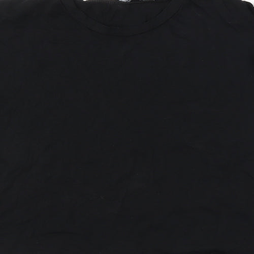 Boohoo Womens Black   Cropped T-Shirt Size 10