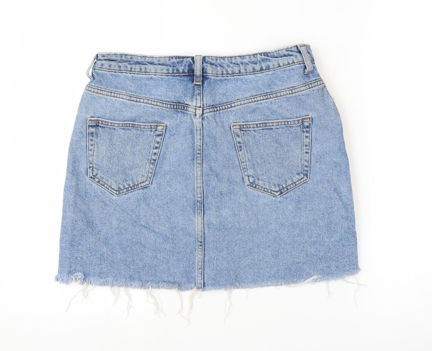 Primark Womens Blue  Denim A-Line Skirt Size 12