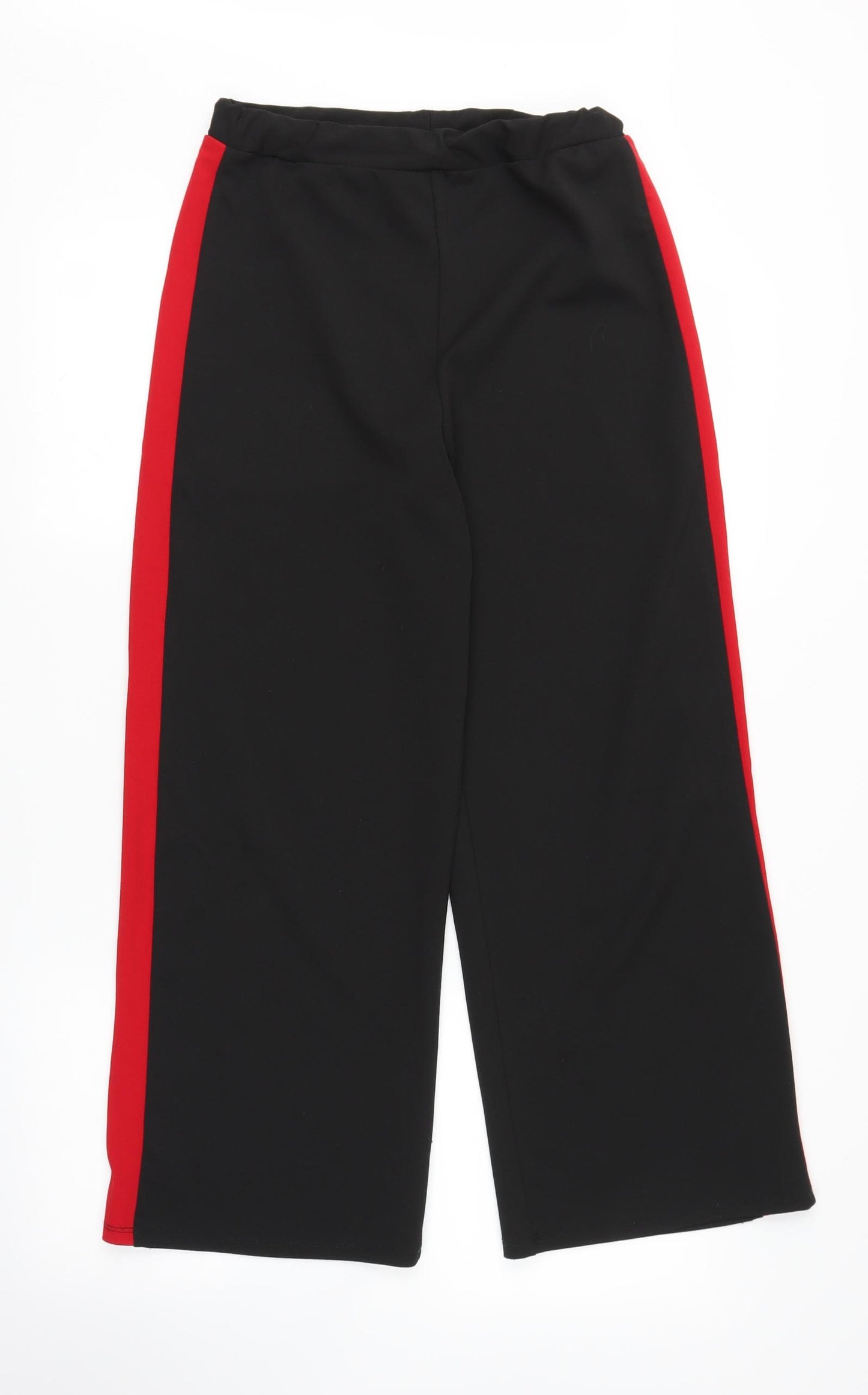 River Island Girls Black Striped  Sweatpants Trousers Size 11-12 Years