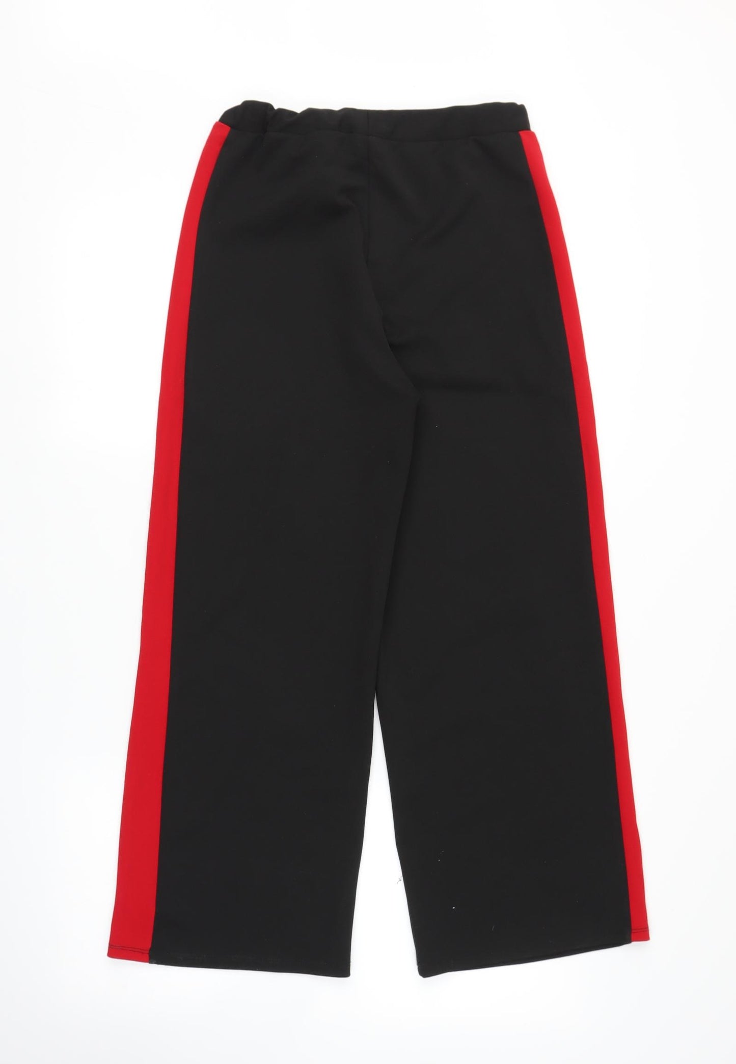 River Island Girls Black Striped  Sweatpants Trousers Size 11-12 Years