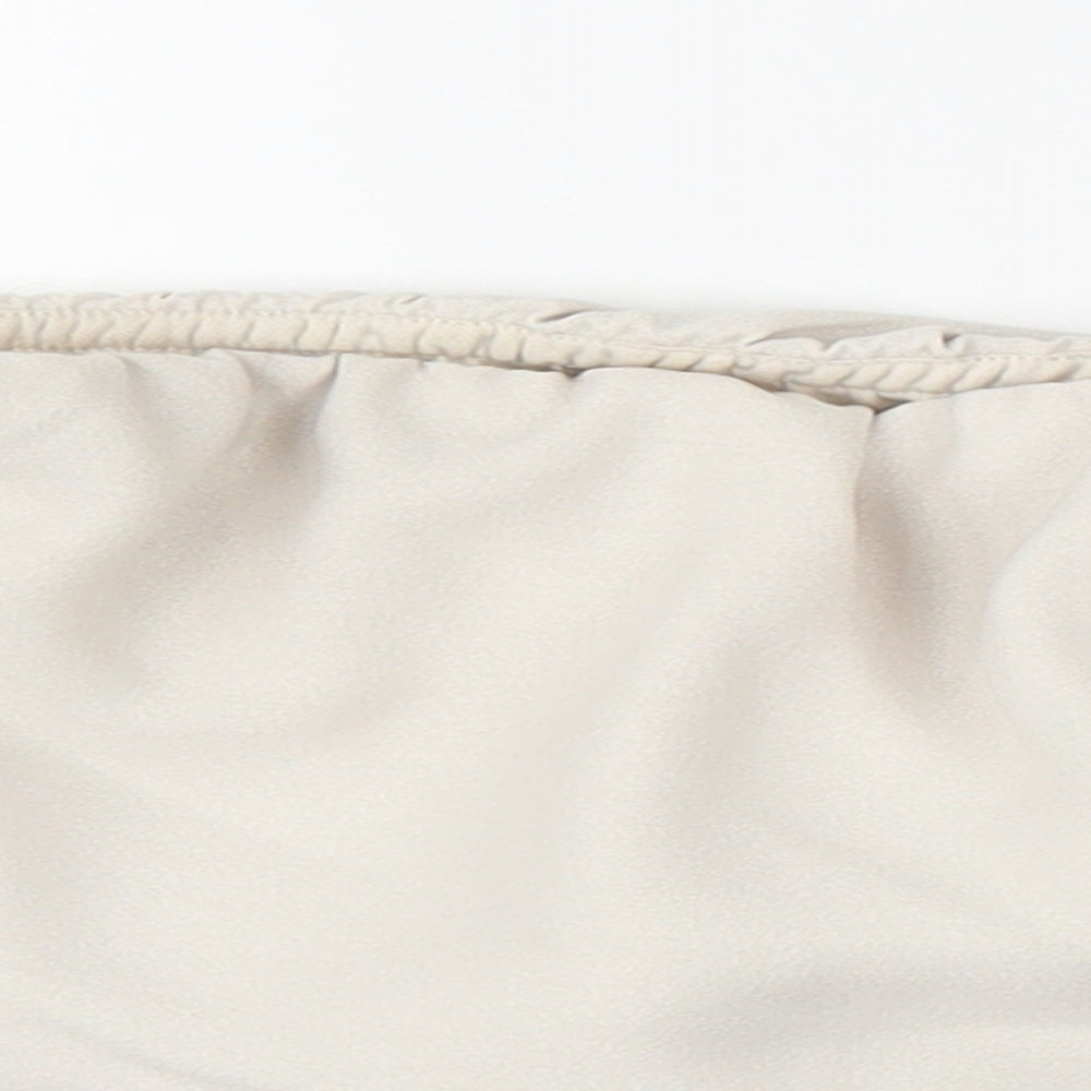 River Island Womens Beige   Cropped Blouse Size 8