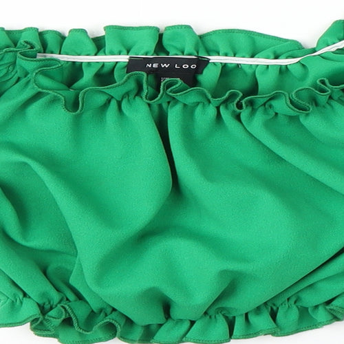 New Look Womens Green   Cropped Blouse Size 8