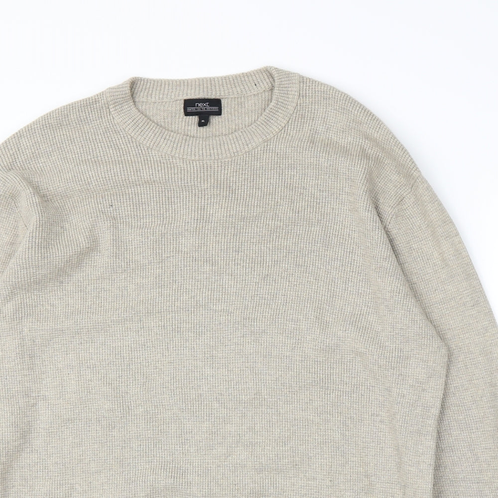NEXT Mens Beige   Pullover Jumper Size XL