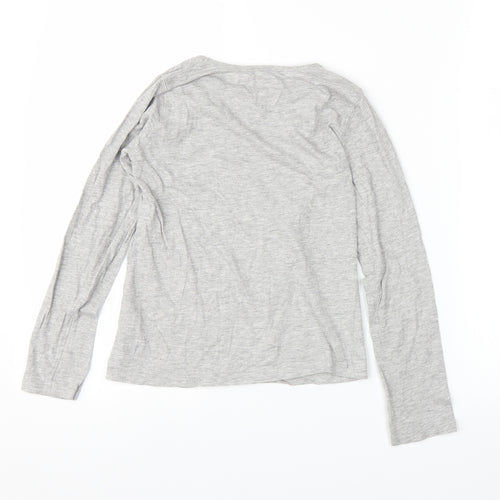 Pep&Co Girls Grey   Basic T-Shirt Size 9-10 Years