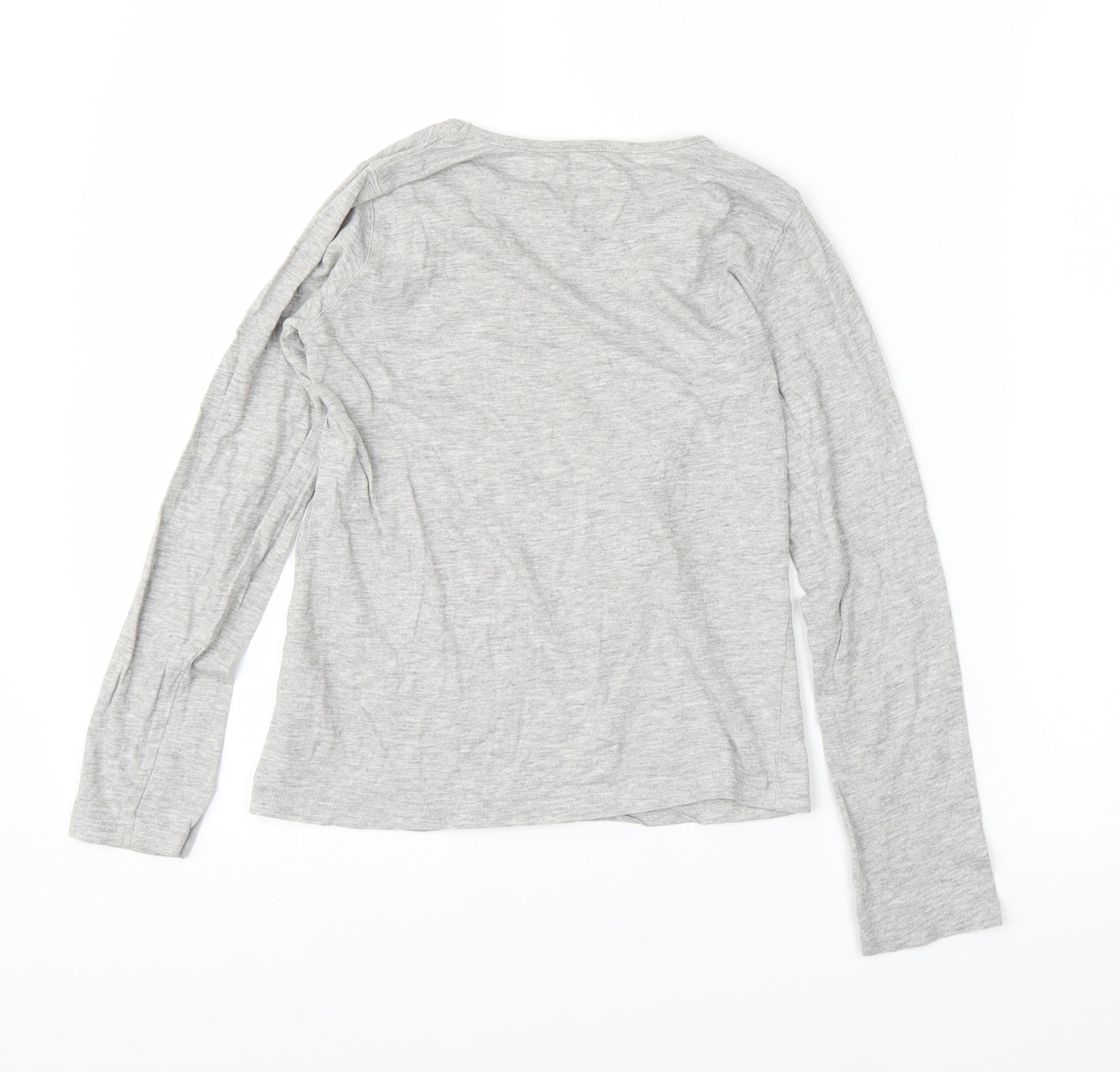 Pep&Co Girls Grey   Basic T-Shirt Size 9-10 Years