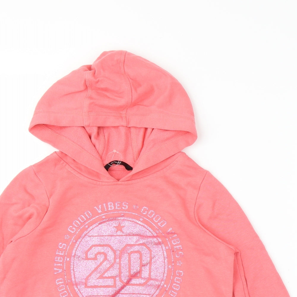 George Girls Pink   Pullover Hoodie Size 7-8 Years