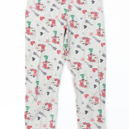Disney Girls Grey   Capri Pyjama Pants Size 6-7 Years  - Minnie Mouse