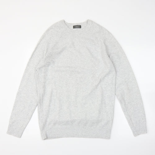 Primar Mens Grey   Pullover Jumper Size M