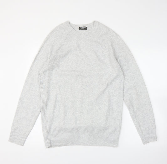 Front view of Primark men’s grey jumper, size M