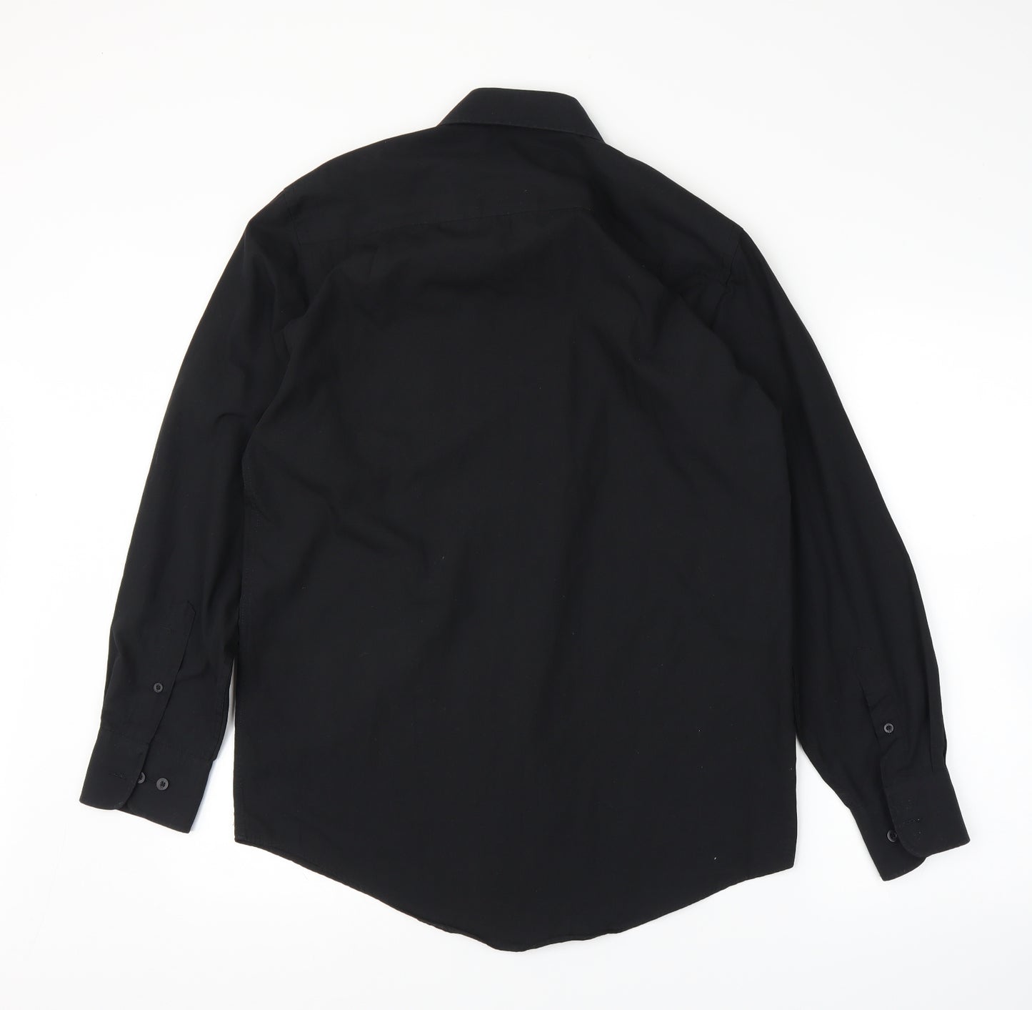 F&F Mens Black    Button-Up Size 14.5