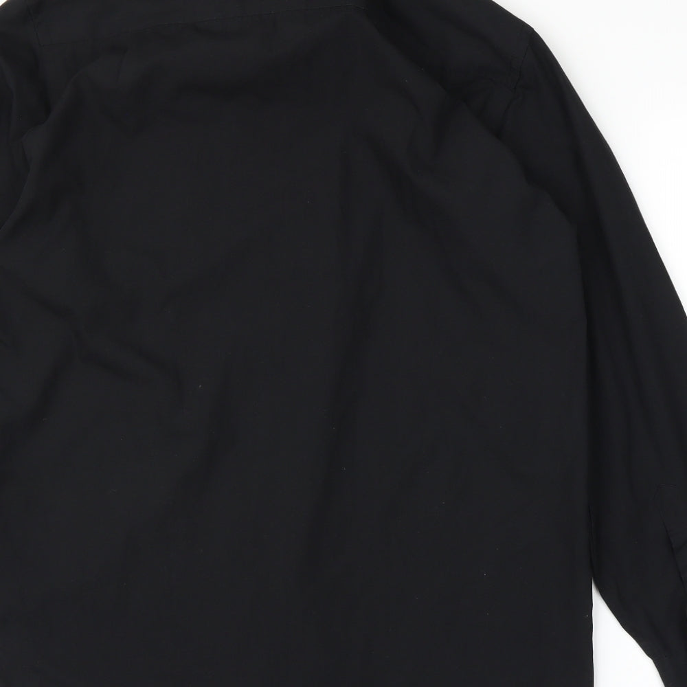F&F Mens Black    Button-Up Size 14.5