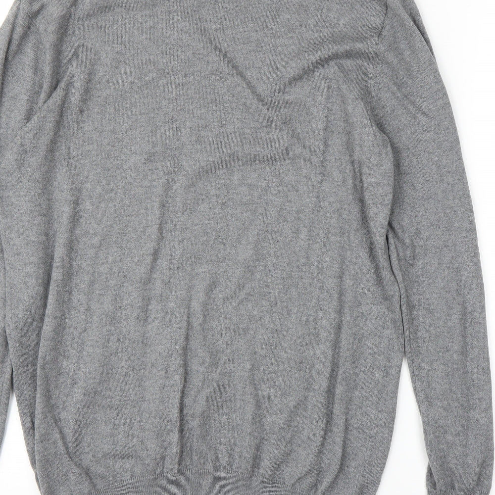 Zara Mens Grey   Pullover Jumper Size M