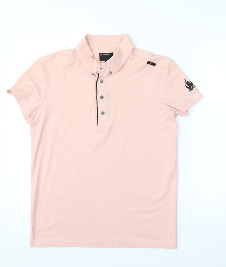 Energie Boys Pink Basic T-Shirt Size L