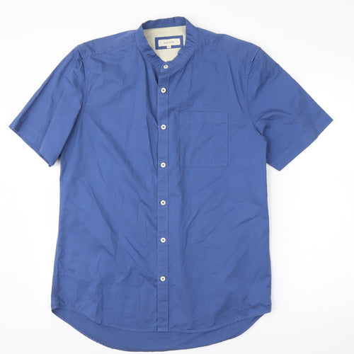 River Island Mens Blue    Button-Up Size M
